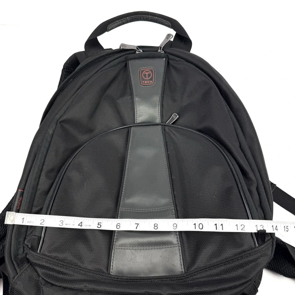 Tumi Tech Backpack Black Ballistic Nylon Rucksack Travel Laptop Carry On Durable